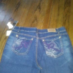 Distressed jeans